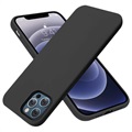 Saii Premium iPhone 14 Pro Max Liquid Silikondeksel - Svart