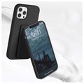 Saii iPhone 12/12 Pro Silikondeksel med Håndstropp - Svart