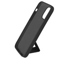 Saii iPhone 12 Pro Max Silikondeksel med Håndrem - Svart