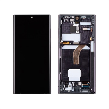 Samsung Galaxy S22 Ultra 5G Frontdeksel & LCD-skjerm GH82-27488A - Svart