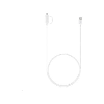 Samsung Combo-kabel EP-DG930DWE - USB-C og MicroUSB - 1.5m - Bulk - Hvit