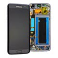 Samsung Galaxy S7 Edge Frontdeksel & LCD-Skjerm GH97-18533A - Svart