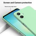Samsung Galaxy A06 5G Flytende silikon-deksel med håndstropp - grønn