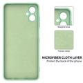 Samsung Galaxy A06 5G Flytende silikon-deksel med håndstropp - grønn