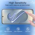Samsung Galaxy A08 Privacy Full Cover Beskyttelsesglass - Svart Kant