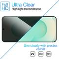 Samsung Galaxy A08 Privacy Full Cover Beskyttelsesglass - Svart Kant
