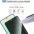 Samsung Galaxy A08 Privacy Full Cover Beskyttelsesglass - Svart Kant