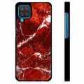 Samsung Galaxy A12 Beskyttelsesdeksel - Rød Marmor
