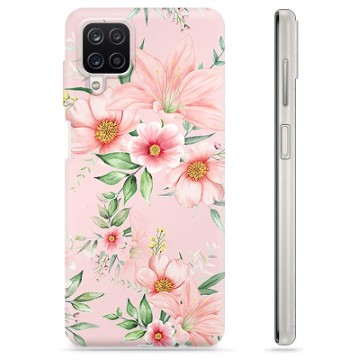 Samsung Galaxy A12 TPU-deksel - Akvarell Blomster