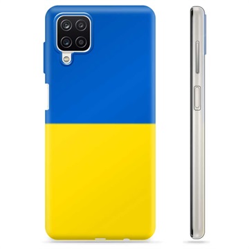 Samsung Galaxy A12 TPU-deksel Ukrainsk flagg - Gul og lyseblå