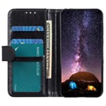 Samsung Galaxy A12 Lommebok-deksel med Magnetisk Lukning - Svart