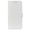 Samsung Galaxy A12 Lommebok-deksel med Magnetisk Lukning - Hvit