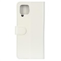 Samsung Galaxy A12 Lommebok-deksel med Magnetisk Lukning - Hvit