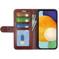 Samsung Galaxy A13 Lommebok-deksel med Magnetisk Lukning - Brun