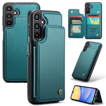Samsung Galaxy A15 Caseme C22-etui RFID-kortlommebok - grønn