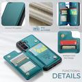 Samsung Galaxy A15 Caseme C22-etui RFID-kortlommebok - grønn