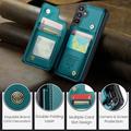 Samsung Galaxy A15 Caseme C22-etui RFID-kortlommebok - grønn