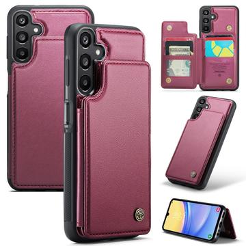 Samsung Galaxy A15 Caseme C22 etui RFID-kortlommebok - rød