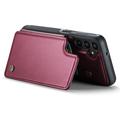 Samsung Galaxy A15 Caseme C22 etui RFID-kortlommebok - rød