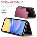 Samsung Galaxy A15 Caseme C22 etui RFID-kortlommebok - rød