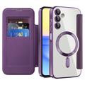 Samsung Galaxy A15 Flip-deksel med kortspor - MagSafe-kompatibelt - Lilla