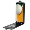 Samsung Galaxy A15 Vertikalt Flip-Deksel med Kortlomme - Svart