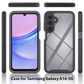 Samsung Galaxy A16 360 Beskyttelse Deksel - Rød / Klar