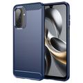 Samsung Galaxy A17/F17/M17 Børstet TPU-deksel - karbonfiber