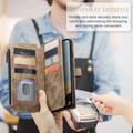 Samsung Galaxy A17 Caseme C30 Multifunksjonell Lommebok-deksel - Brun