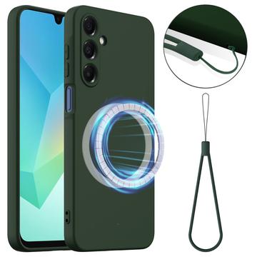 Samsung Galaxy A17 Liquid Silikondeksel - MagSafe-kompatibel - Mørkegrønn