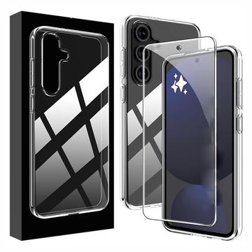 Samsung Galaxy A17 Saii 2-i-1 TPU-deksel & Beskyttelsesglass