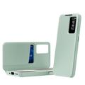 Samsung Galaxy A17 Smart Clear View Flip-etui med kortspor - lysegrønn