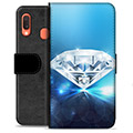 Samsung Galaxy A20e Premium Lommebok-deksel - Diamant