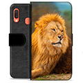 Samsung Galaxy A20e Premium Lommebok-deksel - Løve