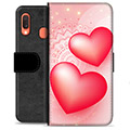 Samsung Galaxy A20e Premium Lommebok-deksel - Love