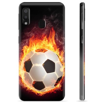 Samsung Galaxy A20e TPU-deksel - Fotballflamme