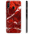 Samsung Galaxy A20e TPU-deksel - Rød Marmor