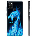 Samsung Galaxy A21s TPU-deksel - Blå Flamme Drage