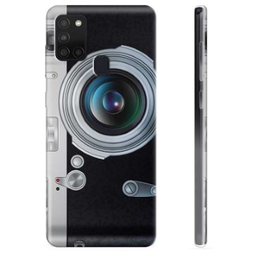 Samsung Galaxy A21s TPU-deksel - Retro Kamera