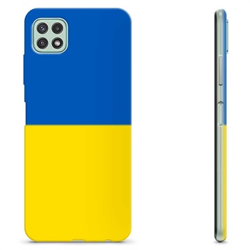 Samsung Galaxy A22 5G TPU-deksel Ukrainsk flagg - Gul og lyseblå