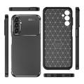Samsung Galaxy A24 4G Beetle Karbonfiber TPU-Deksel - Svart