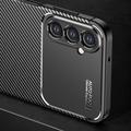Samsung Galaxy A24 4G Beetle Karbonfiber TPU-Deksel - Svart