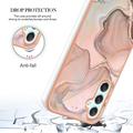 Samsung Galaxy A25 Marble Pattern Electroplated IMD TPU-deksel
