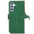 Samsung Galaxy A26 Lommebok-deksel i Lær med RFID - Grønn