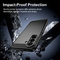Samsung Galaxy A27 Børstet TPU-deksel - karbonfiber - svart