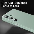 Samsung Galaxy A27 Smart Clear View Flip-etui med kortspor - lysegrønn