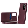 Samsung Galaxy A27 Smart Clear View Flip-etui med kortspor