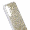 Samsung Galaxy A35 Glitter Flakes TPU-deksel - Gull