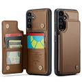 Samsung Galaxy A36 Caseme C22-etui RFID-kortlommebok - brun