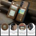 Samsung Galaxy A36 Caseme C22-etui RFID-kortlommebok - brun